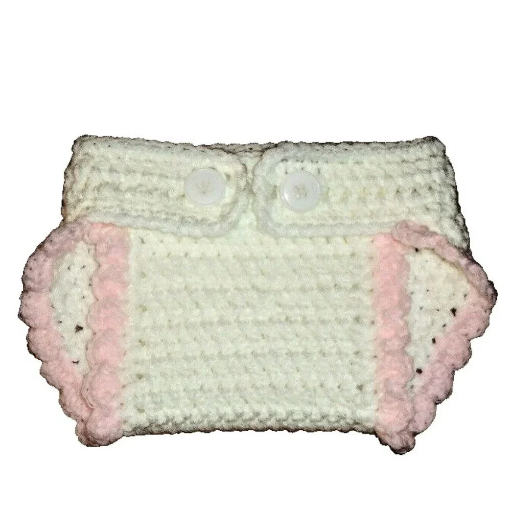 Crocheted Nautical bloomers with ruffle